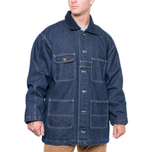 Load image into Gallery viewer, Game Sportswear Denim Chore coat w/ zip out blanket lining-1950