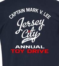 Load image into Gallery viewer, JCFD HOCKEY CHARITY TEE for the Captain Mark V. Lee Toy drive
