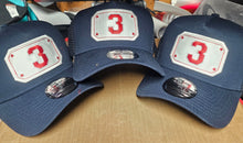 Load image into Gallery viewer, FIre Department Front shield insert styled cap New Era 9FORTY MESH BACK/TRUCKER 5 PANEL