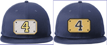 Load image into Gallery viewer, FIre Department Front shield insert styled cap-New Era Flat Brim Snapback Squad or Rescue