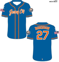 Load image into Gallery viewer, Jersey City Custom Mets inspired Fully sublimated baseball jersey(Pre-Order)