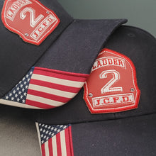 Load image into Gallery viewer, THE SHIELD LEATHER front piece Stretch/flexfitCAP