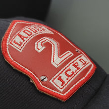 Load image into Gallery viewer, THE SHIELD LEATHER front piece Stretch/flexfitCAP