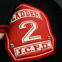 Load image into Gallery viewer, THE SHIELD LEATHER front piece Stretch/flexfitCAP