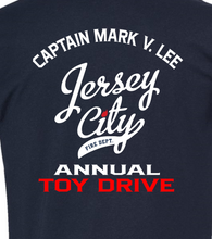 Load image into Gallery viewer, JCFD HOCKEY CHARITY TEE for the Captain Mark V. Lee Toy drive
