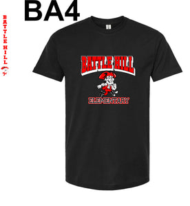 BATTLE HILL Elementary School Tee YOUTH AND ADULT