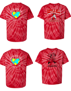 Battle Hill Elementary REd Swirl TIE DYE TEE (Adult and youth)