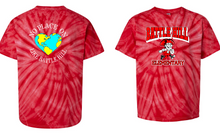 Load image into Gallery viewer, Battle Hill Elementary REd Swirl TIE DYE TEE (Adult and youth)
