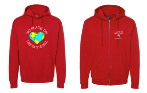 Battle Hill Elementary School ADULT PRINTED HOODED ZIP UP sweatshirt