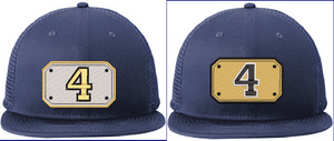 FIre Department Front shield insert styled cap New Era STRETCH MESH NAVY/WHITE (Rescue/Squad)