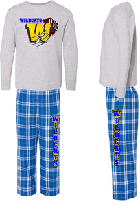 WASHINGTON ELEMENTARY LADIES LOUNGE WEAR (PAJAMA BOTTOMS WITH LONG SLEEVE ALL PURPOSE T-SHIRT TOP)BY6624