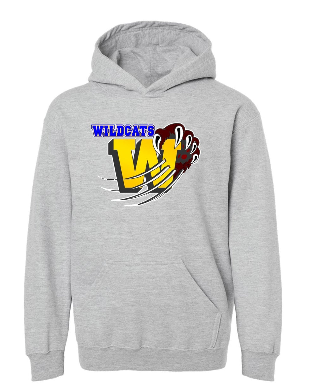 Washington Elementary School ADULT WILDCAT HOODED pullover sweatshirt