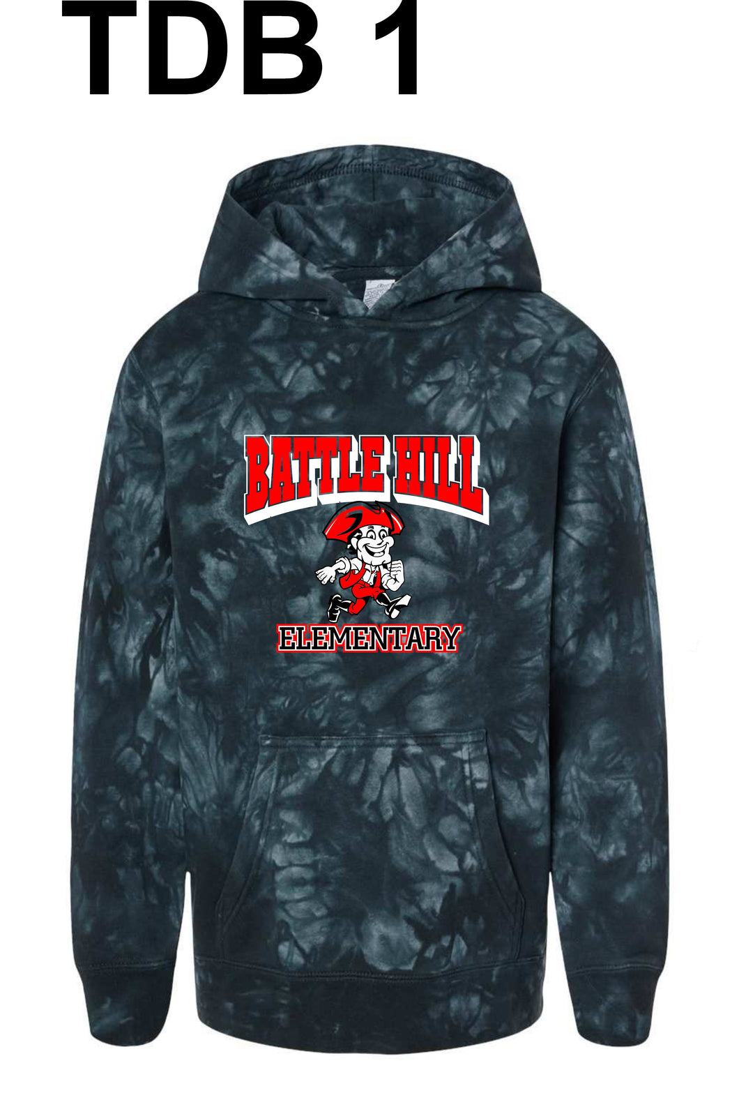 Battle Hill Elementary YOUTH Hooded TIE DYE SWEATSHIRTS (Pullover)