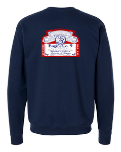 Engine Co. 9 "Pride of the 4th Battalion" Memorial  Fleece Crewneck Sweatshirt RS160