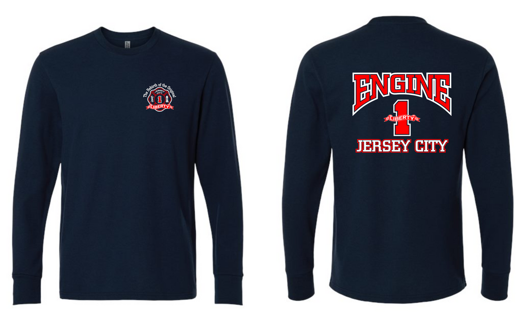 JCFD ENGINE & Squad 4 Unisex Ideal Thermal Long Sleeve T-Shirt - 8211