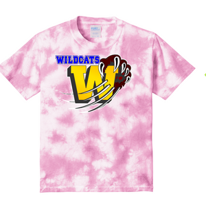 Washington Elementary School  TIE DYE WILDCAT TEE-Youth and Adult