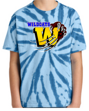 Load image into Gallery viewer, Washington Elementary School  Spiral TIE DYE WILDCAT TEE Youth XS-XL Adult(Sm-4xL)
