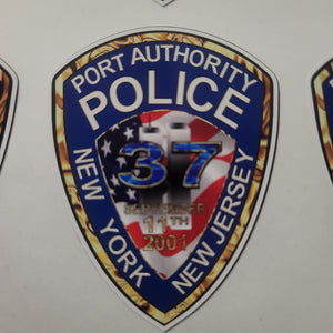 PAPD 9/11 remembrance decal sticker