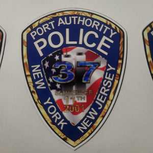 PAPD 9/11 remembrance decal sticker