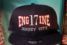 Load image into Gallery viewer, NEW Era 9FIFTY DEEP NAVY SNAPBACK w/ CITY OUTLINED front embroidery
