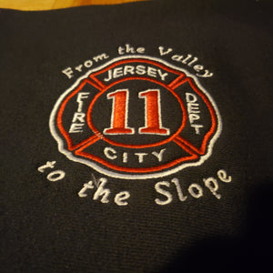 Fire department Custom Embroidered CHAMPION CROSS-WEAVE HOODED sweatshirt