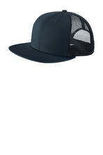 Load image into Gallery viewer, FIre Department Front shield insert styled cap-New Era Flat Brim Snapback TRUCKER
