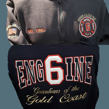 Load image into Gallery viewer, Fire department Custom Embroidered CHAMPION CROSS-WEAVE HOODED sweatshirt
