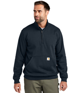 Carhartt 1/4 zip midweight mock neck job shirt/sweatshirt w/ front pocket